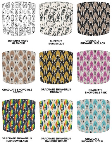 Preppy burlesque lampshades - burlesque,