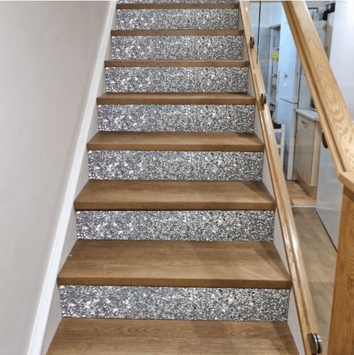 Silver glitter wallpaper - silver,
