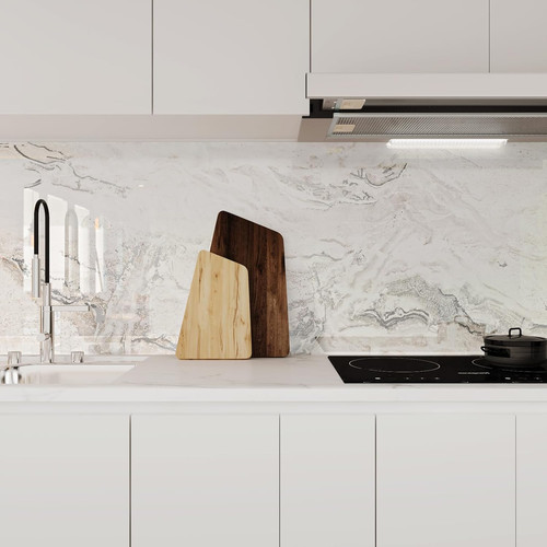 Beige grey marble - grey, wallpaper
